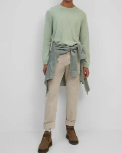 Marc O'Polo Pull en Coton Organic & Cachemire vert d'eau