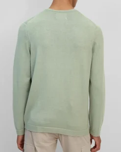 Marc O'Polo Pull en Coton Organic & Cachemire vert d'eau