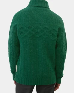 Online Marc O'Polo Pull en Laine & Alpaga mélangés torsadé vert