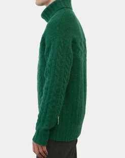 Online Marc O'Polo Pull en Laine & Alpaga mélangés torsadé vert