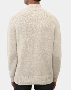 Clearance Marc O'Polo Pull en Laine & Alpaga mélangés Relax écru