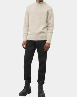 Clearance Marc O'Polo Pull en Laine & Alpaga mélangés Relax écru