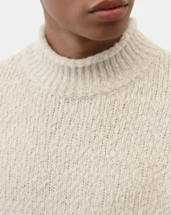 Clearance Marc O'Polo Pull en Laine & Alpaga mélangés Relax écru