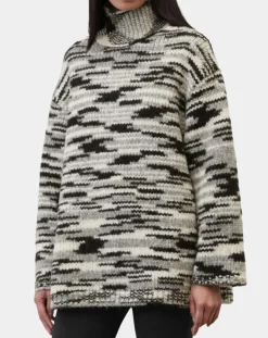 Femme Marc O'Polo Pull en Laine & Alpaga mélangés noir/gris