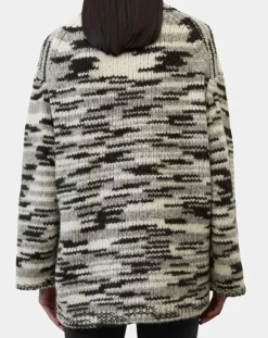 Femme Marc O'Polo Pull en Laine & Alpaga mélangés noir/gris