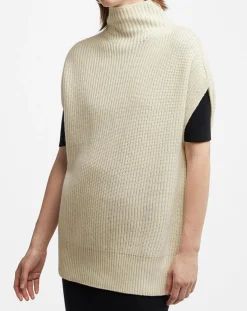 Femme Galeries Lafayette Pull en Laine & Cachemire col montant Shanghai écru