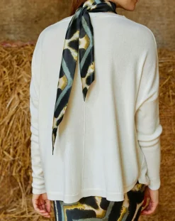 Femme Lauren Vidal Pull en Laine & Cachemire mélangés Naos crème