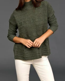 Femme Lauren Vidal Pull en Laine & Cachemire Nox bronze