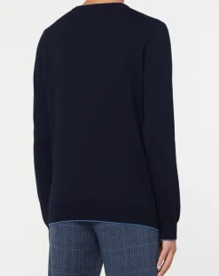 Homme North Sails Pull en Laine & Cachemire mélangés col rond bleu marine