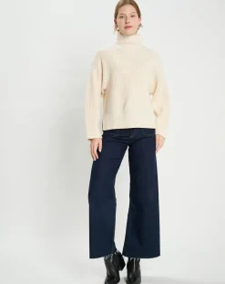 Hot Galeries Lafayette Pull en Laine & Cachemire Sydney écru