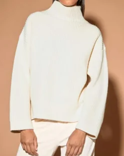 Hot Galeries Lafayette Pull en Laine & Cachemire Sydney écru