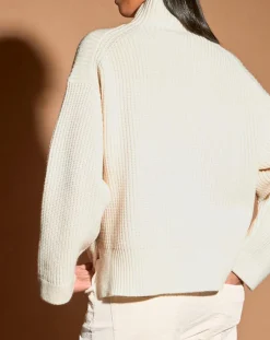 Hot Galeries Lafayette Pull en Laine & Cachemire Sydney écru