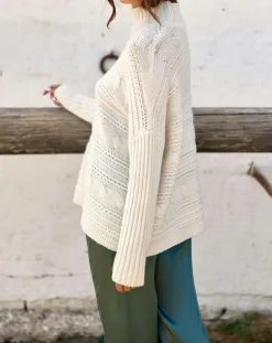 Best Lauren Vidal Pull en Laine & Cachemire Nox crème