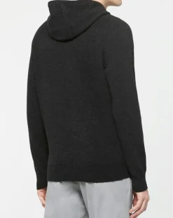 Best Hackett London Pull en Laine & Cachemire Hoodie noir