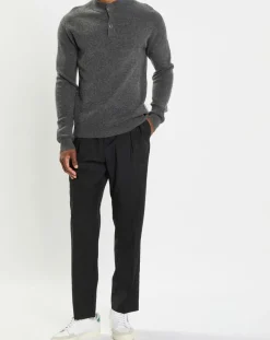 Online Marc O'Polo Pull en Laine & Coton à boutons gris