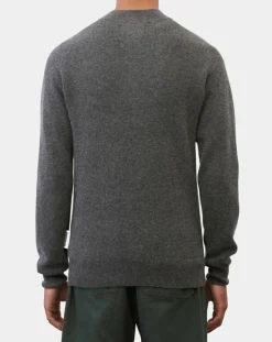 Online Marc O'Polo Pull en Laine & Coton à boutons gris