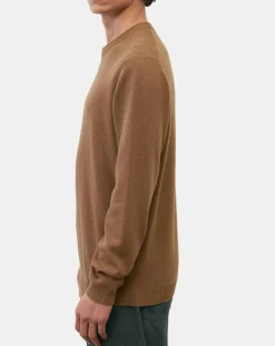 Marc O'Polo Pull en Laine & Coton marron