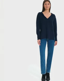 Femme Zapa Pull en Laine & Coton Novalie nocturne