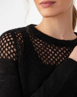 Femme Indies Pull en Laine & Mohair mélangés Cleo noir