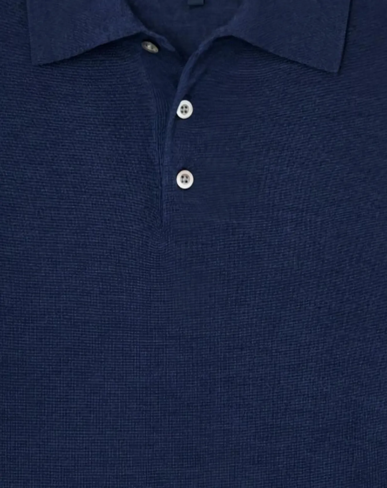 Best Hackett London Pull en Laine & Soie col polo bleu