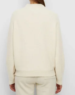 Best Marc O'Polo Pull en Laine bouclée col cheminé écru
