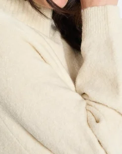 Best Marc O'Polo Pull en Laine bouclée col cheminé écru