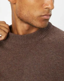 Best Marc O'Polo Pull en Laine d'Agneau mélangée col rond marron