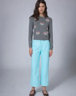 Femme Manoush Pull en Laine mélangée BCBG gris