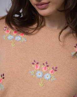 Femme Manoush Pull en Laine mélangée BCBG camel