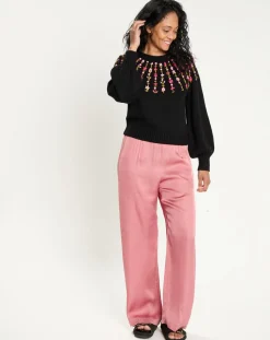 Manoush Pull en Laine mélangée Claudine noir