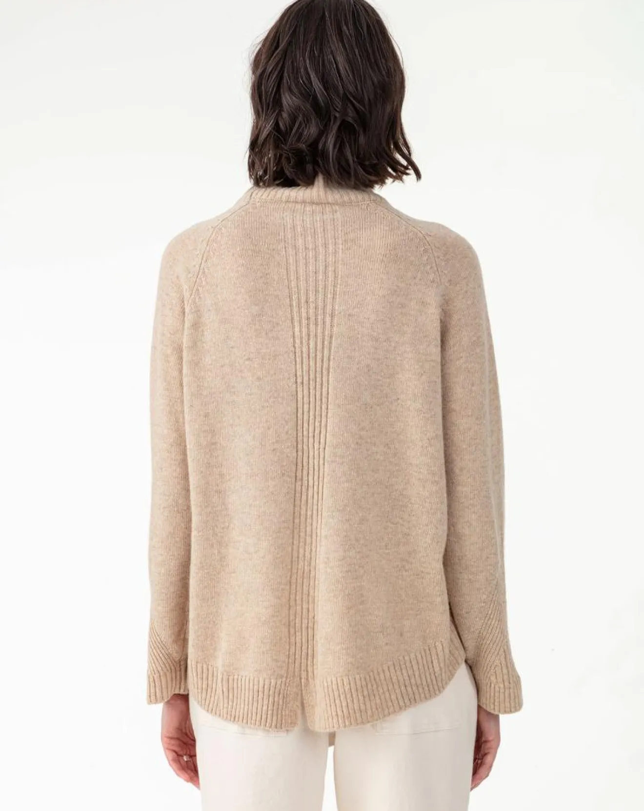 Femme Indies Pull en Laine mélangée Conrad beige