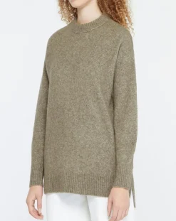 Discount Yerse Pull en Laine mélangée Danae kaki