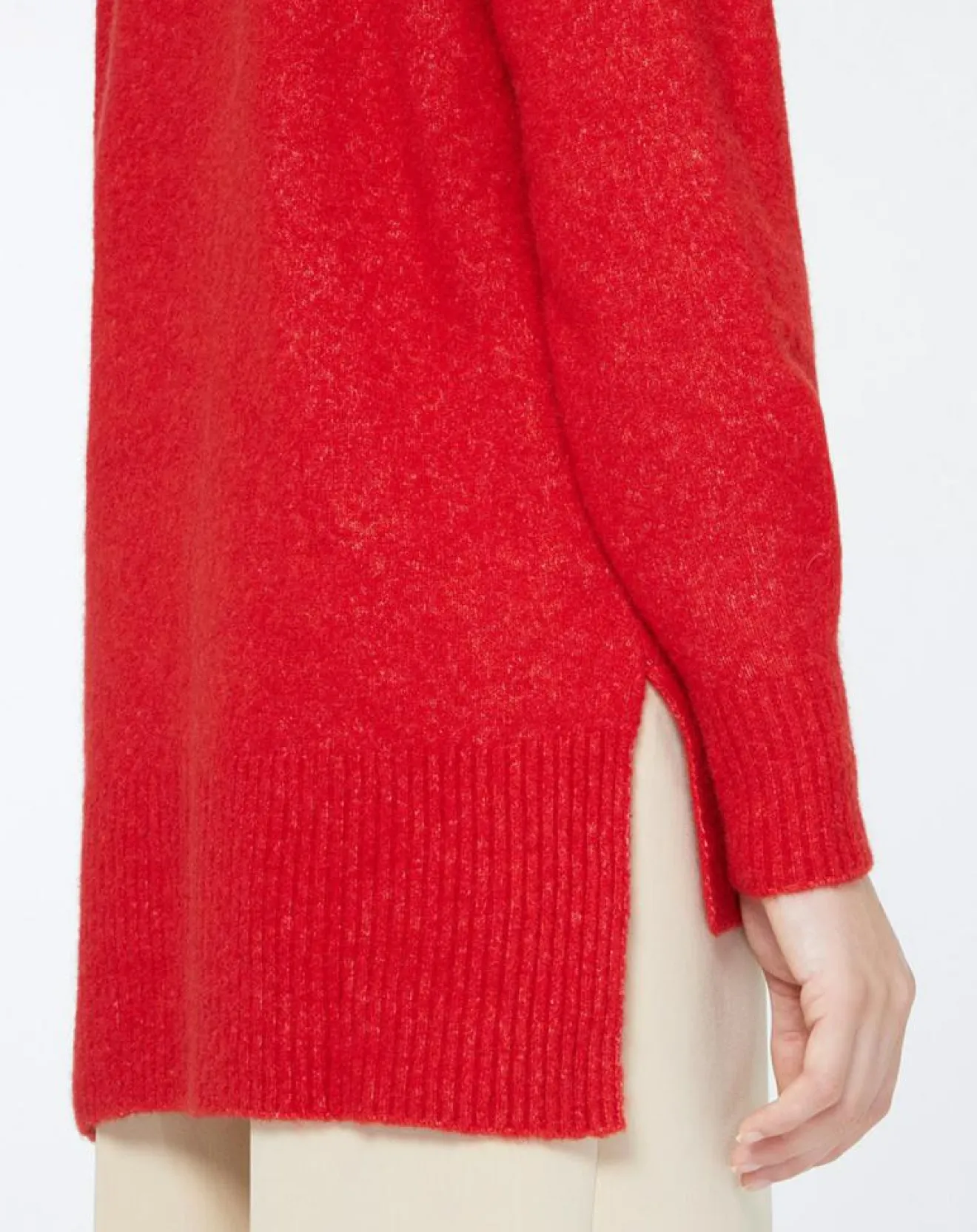 Femme Yerse Pull en Laine mélangée Danae rouge