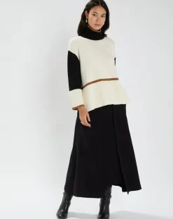 Femme Lauren Vidal Pull en Laine mélangée Doll crème