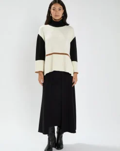 Femme Lauren Vidal Pull en Laine mélangée Doll crème