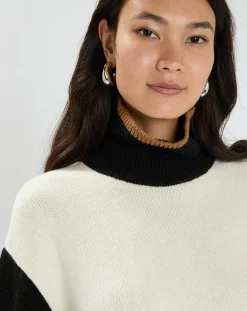 Femme Lauren Vidal Pull en Laine mélangée Doll crème