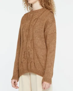 Femme Yerse Pull en Laine mélangée Elion marron