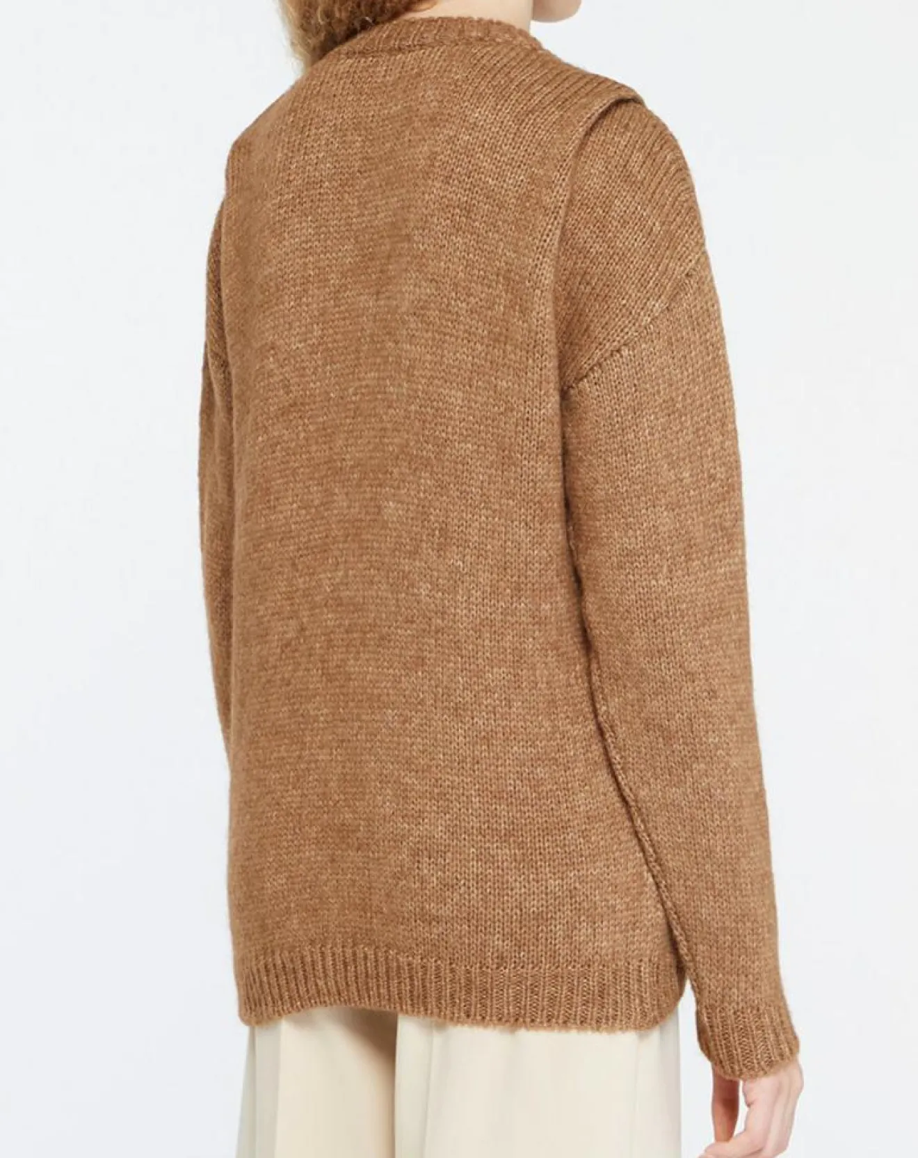 Femme Yerse Pull en Laine mélangée Elion marron