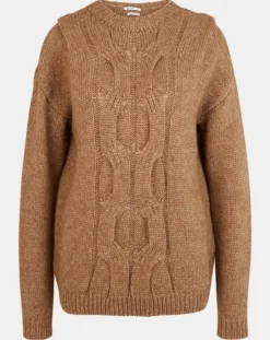 Femme Yerse Pull en Laine mélangée Elion marron