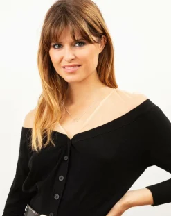 Femme Bleu Blanc Rouge Pull en Laine mélangée Gary noir