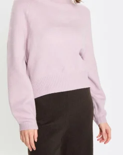 Hot Marc O'Polo Pull en Laine mélangée manches raglans violet clair