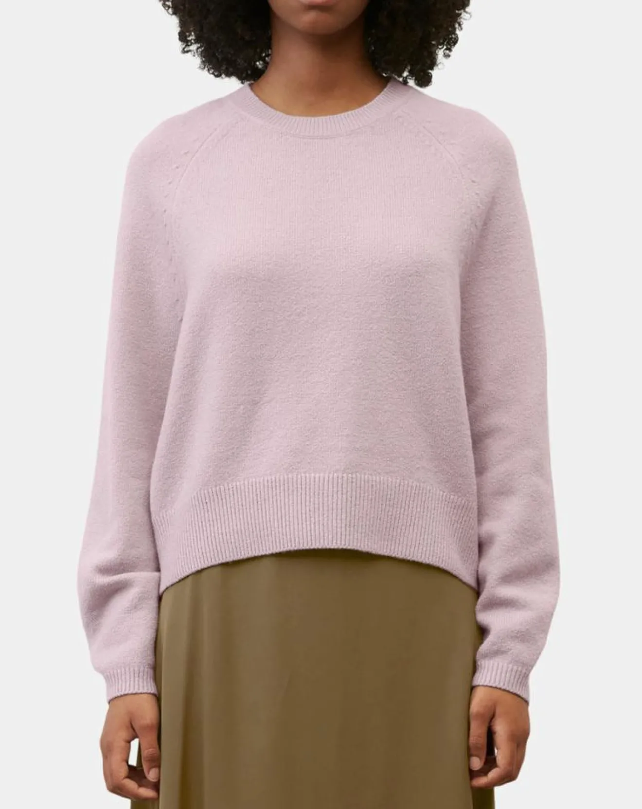 Hot Marc O'Polo Pull en Laine mélangée manches raglans violet clair