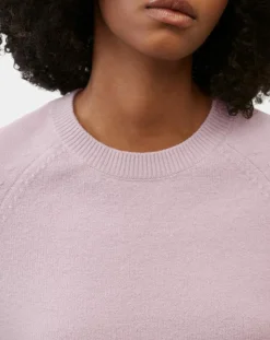 Hot Marc O'Polo Pull en Laine mélangée manches raglans violet clair