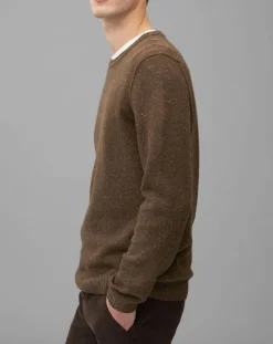 Marc O'Polo Pull en Laine mélangée marron