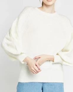 Best Caroll Pull en Laine mélangée Natalia écru