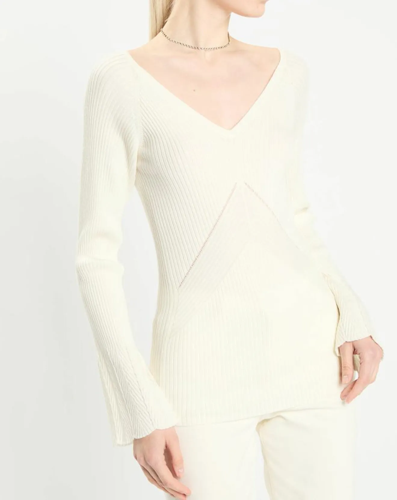 Femme Zapa Pull en Laine mélangée Nelia écru