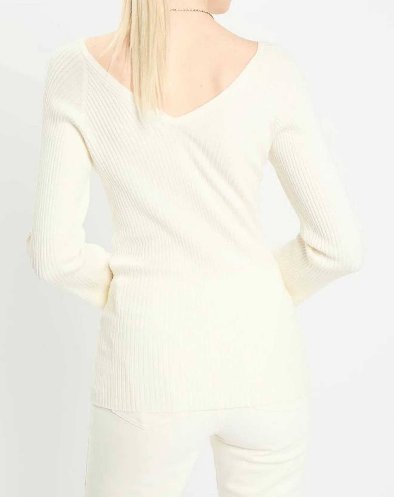 Femme Zapa Pull en Laine mélangée Nelia écru