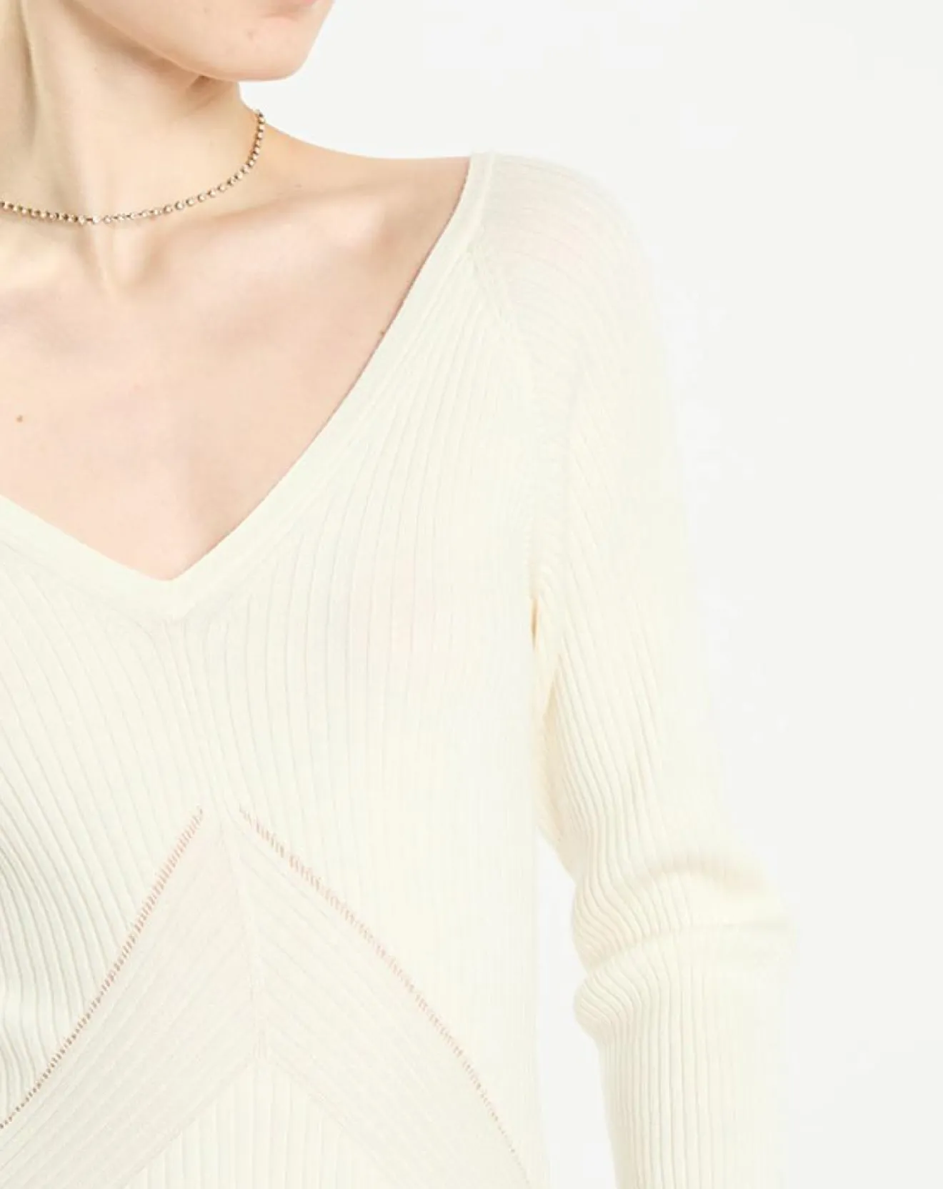 Femme Zapa Pull en Laine mélangée Nelia écru