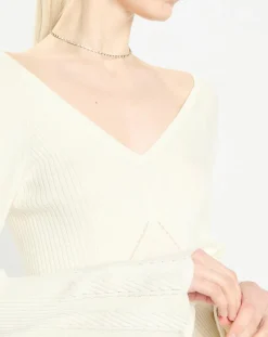 Femme Zapa Pull en Laine mélangée Nelia écru