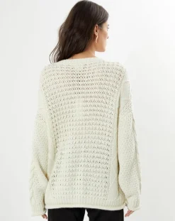 Best Belair Pull en Laine mélangée Pain écru